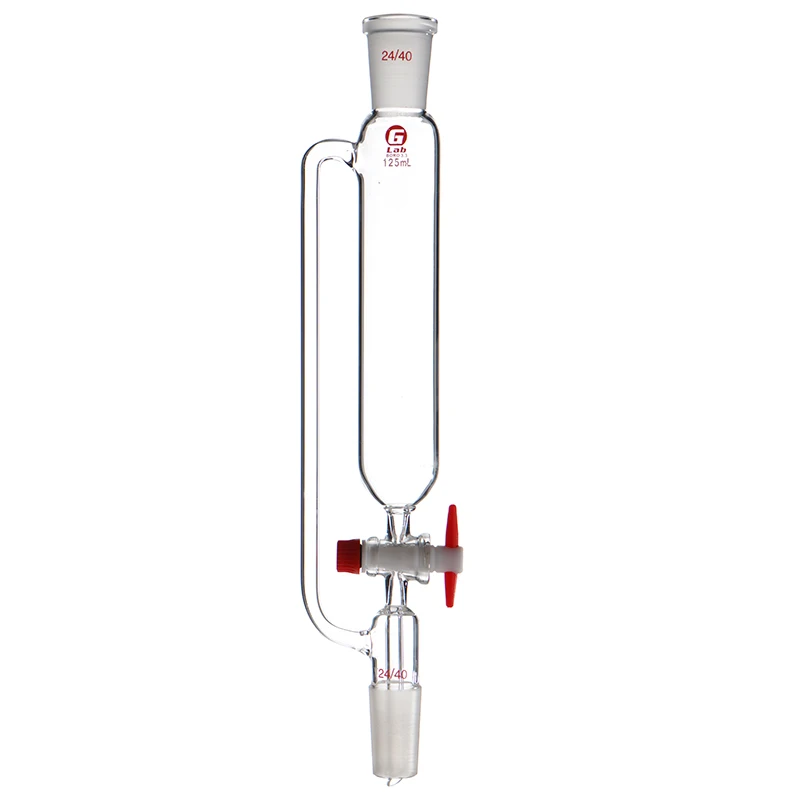 

Laboratory Glass Tetrafluoroethylene Standard Port 19/19 #-24/24# Constant Pressure Funnel Cylindrical Drip Funnel 50ml- 500ml