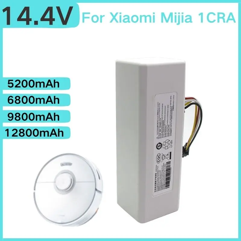 

14.4V Original 2P4S-5200S Robotic Vacuum Cleaner Replacement Battery For Xiaomi Roborock S55 S60 S65 S50 S51 S5 MAX S6 Parts