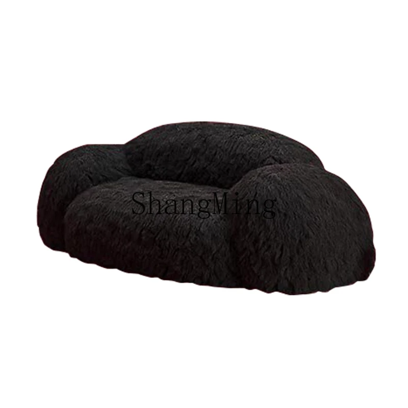 

ZJH design new plush sofa combination Italian minimalist lazy fabric sofa household small apartment