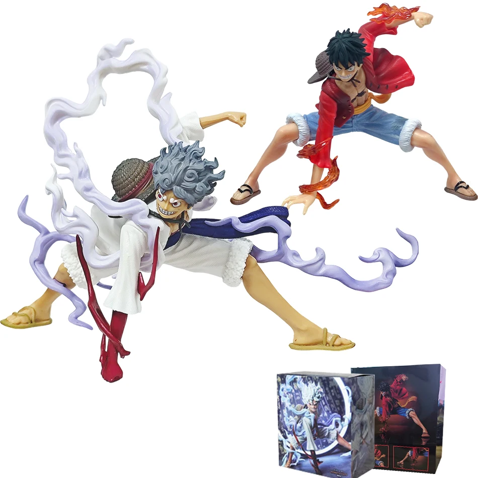 

One Piece Monkey D. Luffy Squatting Sun God Luffy Figures Battle Style Figures PVC Model Toy Collectible Ornamen Birthday Gift