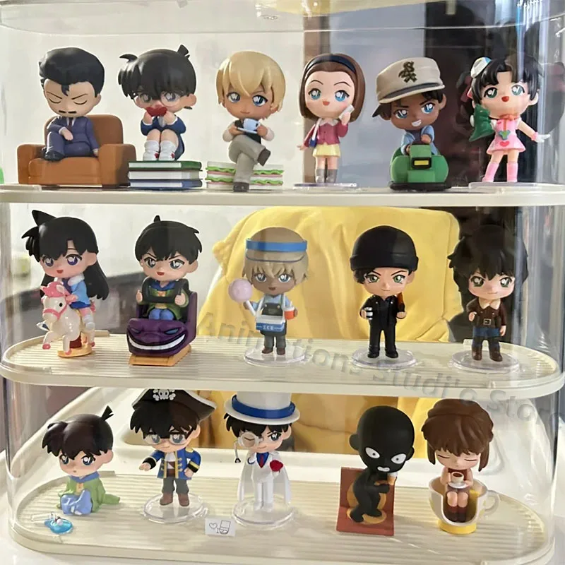 POP MART DETECTIVE CONAN CARNIVAL Action Figures Toys Mori Ran Kudo Shinichi Kid Phantom Thief Suzuki Haibara Ai Anime Figures