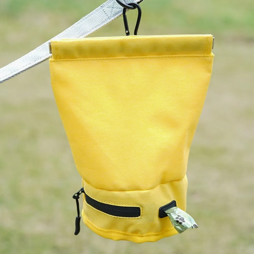 Bolsa desinfectante impermeable para excrementos de mascotas, dispensador de bolsas para excrementos de mascotas colgante Oxford con gancho, soporte de basura para perros para caminar