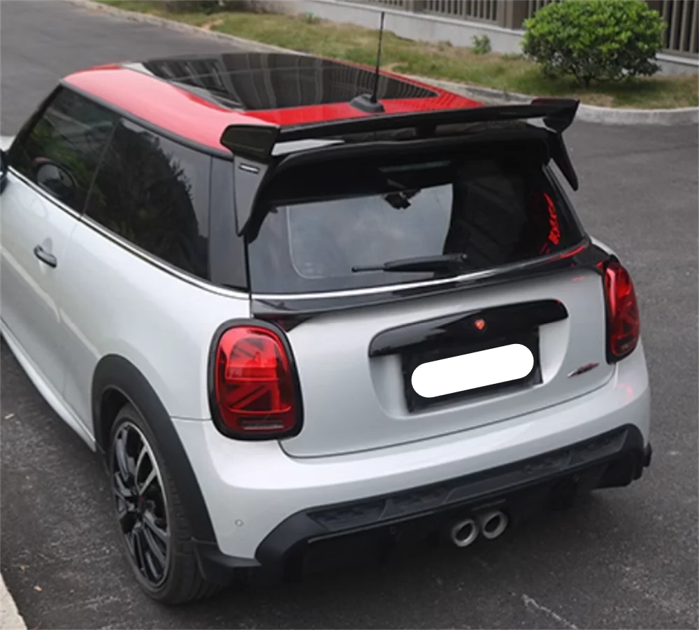 FOR MINI F56 COOPER/S/JCW  Rear Trunk Middle Spoiler Rear Trunk Boot  CARBON FIBER GLASS TRUNK SPOILER