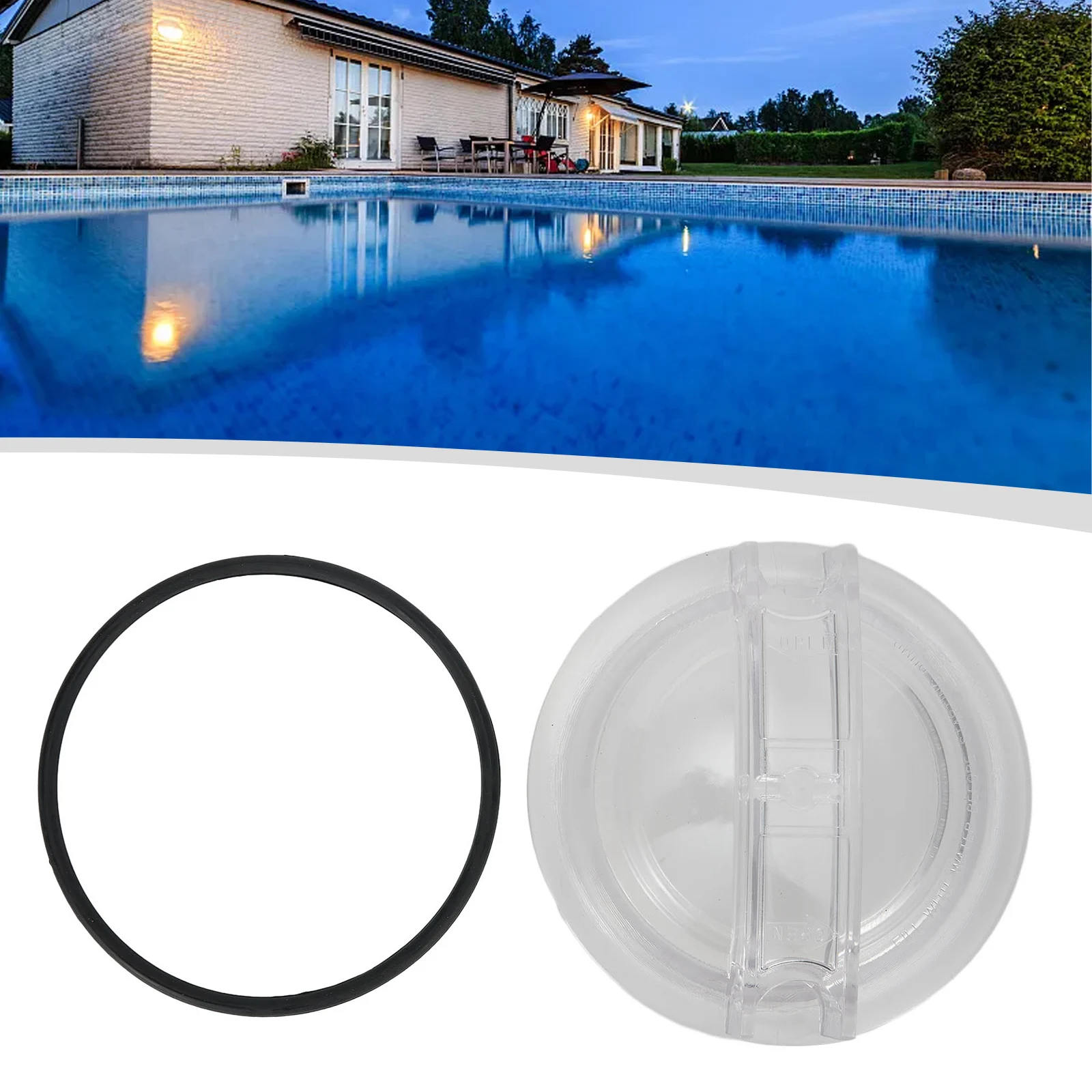 Threaded Cap O-ring Yard Garden Pools Polycarbonate Pool Pump Lid Delicate Pool Equipment Threaded Strainer Lid