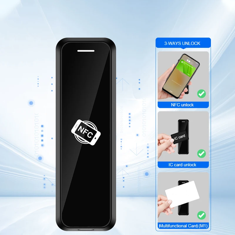 Smart NFC Locker Lock Keyless 13.56MHZ M1 Card Cabinet Lock Support Private/ Public mode