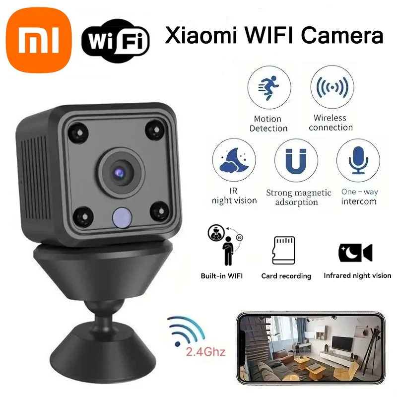 Xiaomi Mini Camera Smart Life Wireless WiFi Remote Monitor Camera With Built-In Battery1080P HD Video Night Home Security CAM