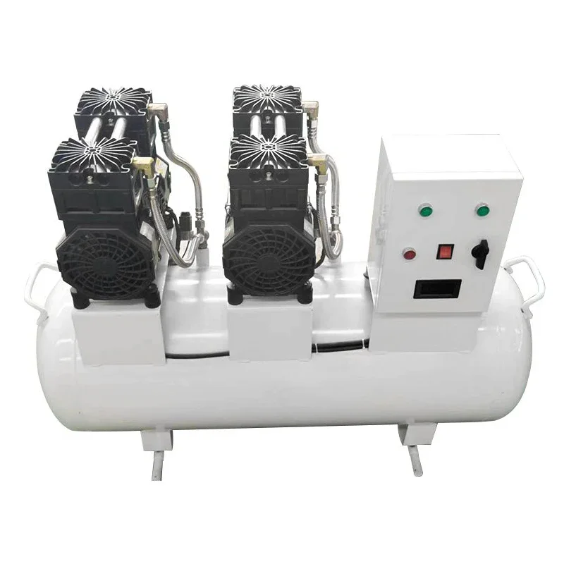 

100L Oil-less Silent de-tal Air Compressor for 6 de-tal Units