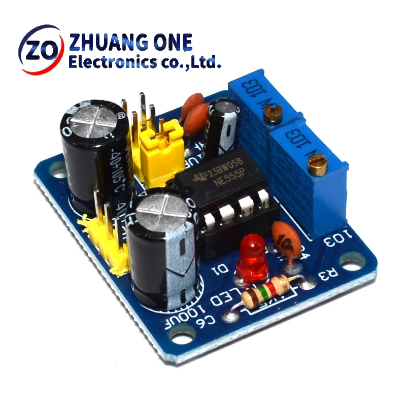 NE555 نبض تردد واجب دورة قابل للتعديل وحدة مربع موجة 5 فولت-12 فولت مولد إشارة لاردوينو السيارة الذكية