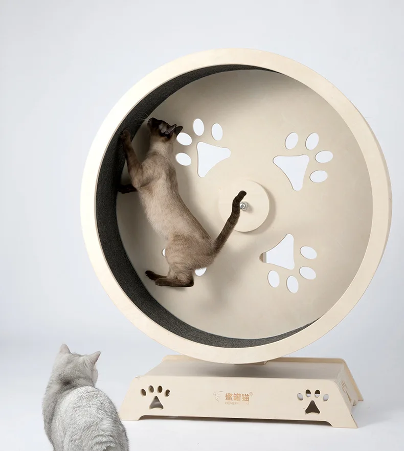 

Pet Playtime Essential Indoor Cat Treadmill Exercise Wheel for Feline Fitness and Health Cat Exercise Wheel Equipment