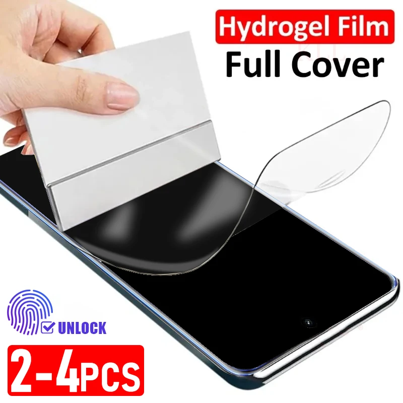 2-4 Stuks Volledige Cover Flexibele Siliconen Hydrogel Film Voor Samsung S25 Ultra Screen Protector Voor Samsung S24 Plus s23 Fe S22 Film