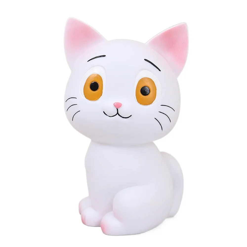 

Anti Drop Black Cat Piggy Bank Savings Tank Decorative Cartoon Cat Money Boxes Large Capacity Collectible Cat Model Piggy Bank