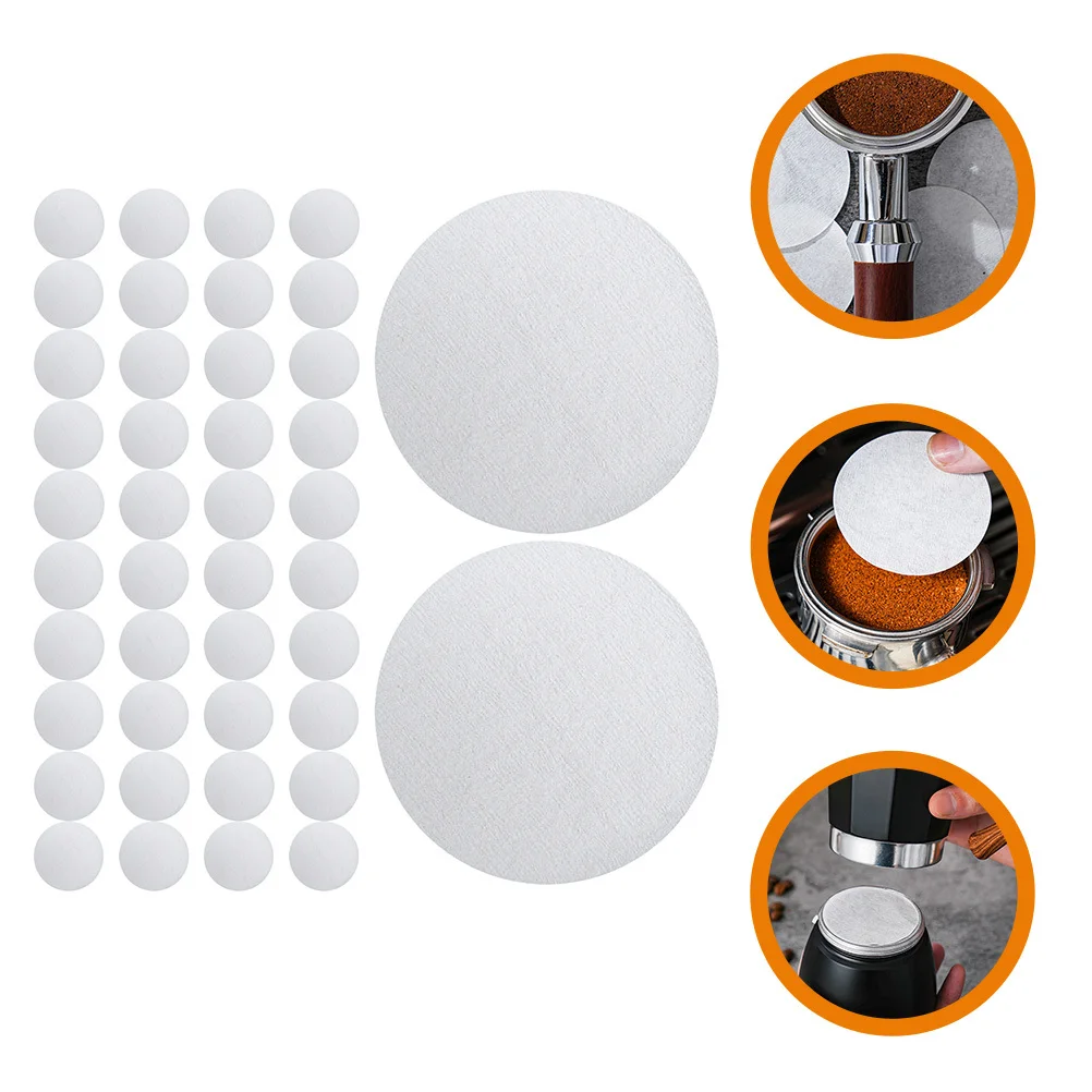 

100Pcs Coffee Filter Paper Pads Disposable Espresso Filters Improve Brew Taste with Effective Filtration Espresso Filter Paper