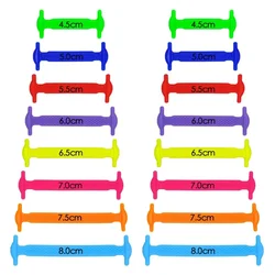 Silicone Elastic Shoelaces Special No Tie Shoelace Lacing Kids Adult Sneakers Quick Shoe Lace Creative Lazy Rubber Lace 16ps/Lot