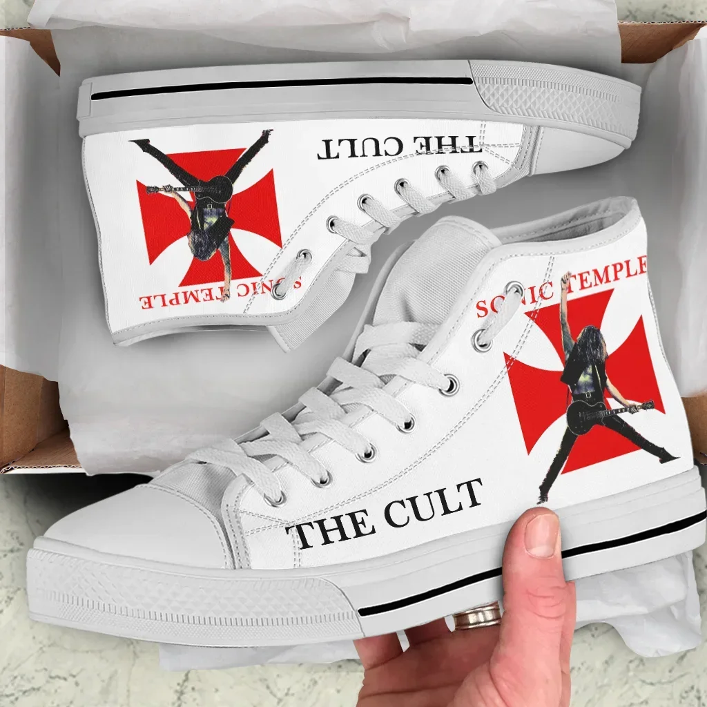 Tênis The Cult Band para homens e mulheres, sapatos casuais, sapatos de tabuleiro, moda legal, pop, engraçado, top alto, clássico, novo, verão, alta qualidade