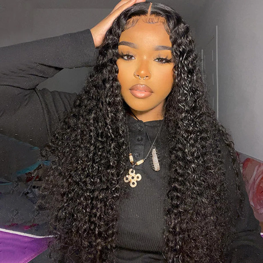 

Loose Deep Wave HD Lace Frontal Wig 13x6 Water Wave Curly Wigs Human Hair Brazilian 13x4 Transparent Lace Front Wig For Women