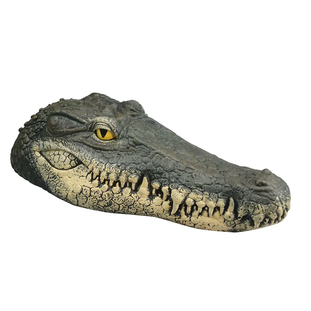 Outdoor Crocodile Head Courtyard Pond Floating Animal Ornaments Park Pool Simulation Ornaments Garden Decoration