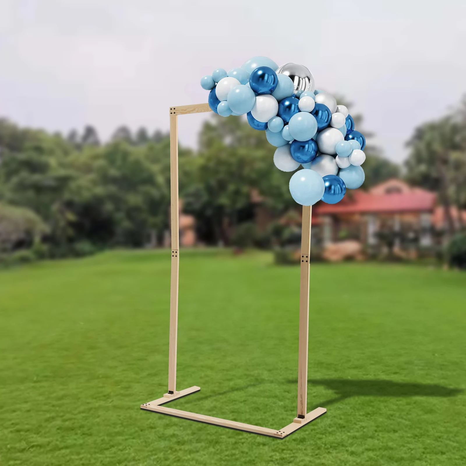 Square Wooden Wedding Arch Romantic Backdrop Stand Wedding Ceremony Arch Decoration for Engagements Parties Commercial events