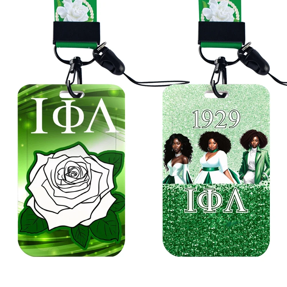 Polyester Lanyard Keychain, Badge Holder, ID Card Holder, Sorority Iota Phi Lambda, Stationery, Hot Sell