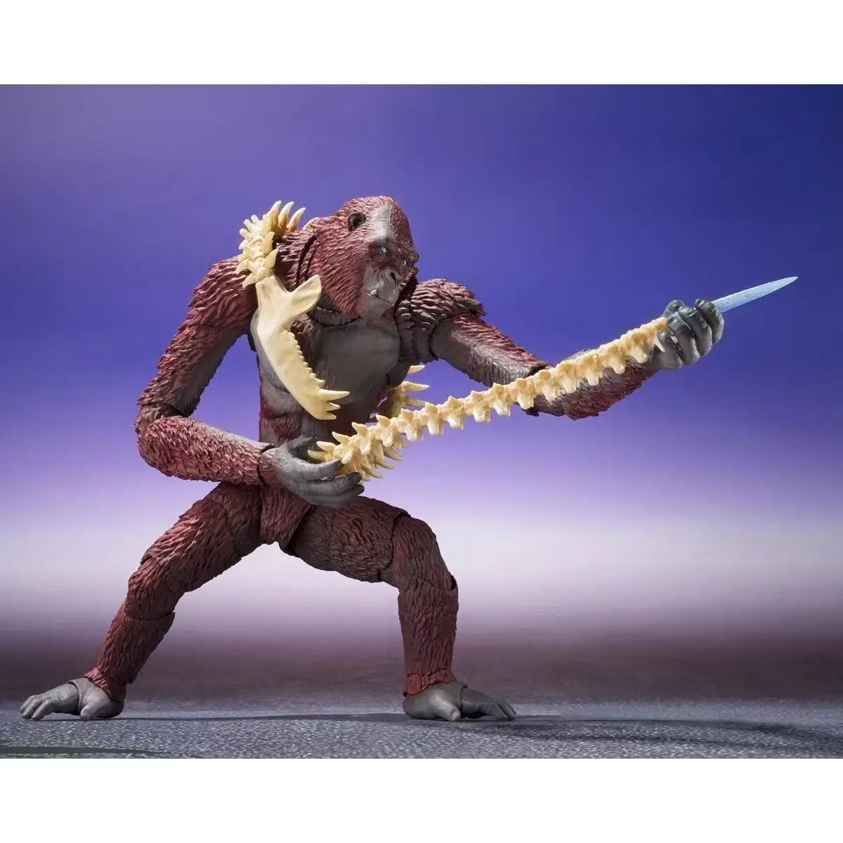 Bandai Soul Limited SHM Godzilla contre. King Kong 2 Scar King Giant Ape Modèle fini mobile Handifit