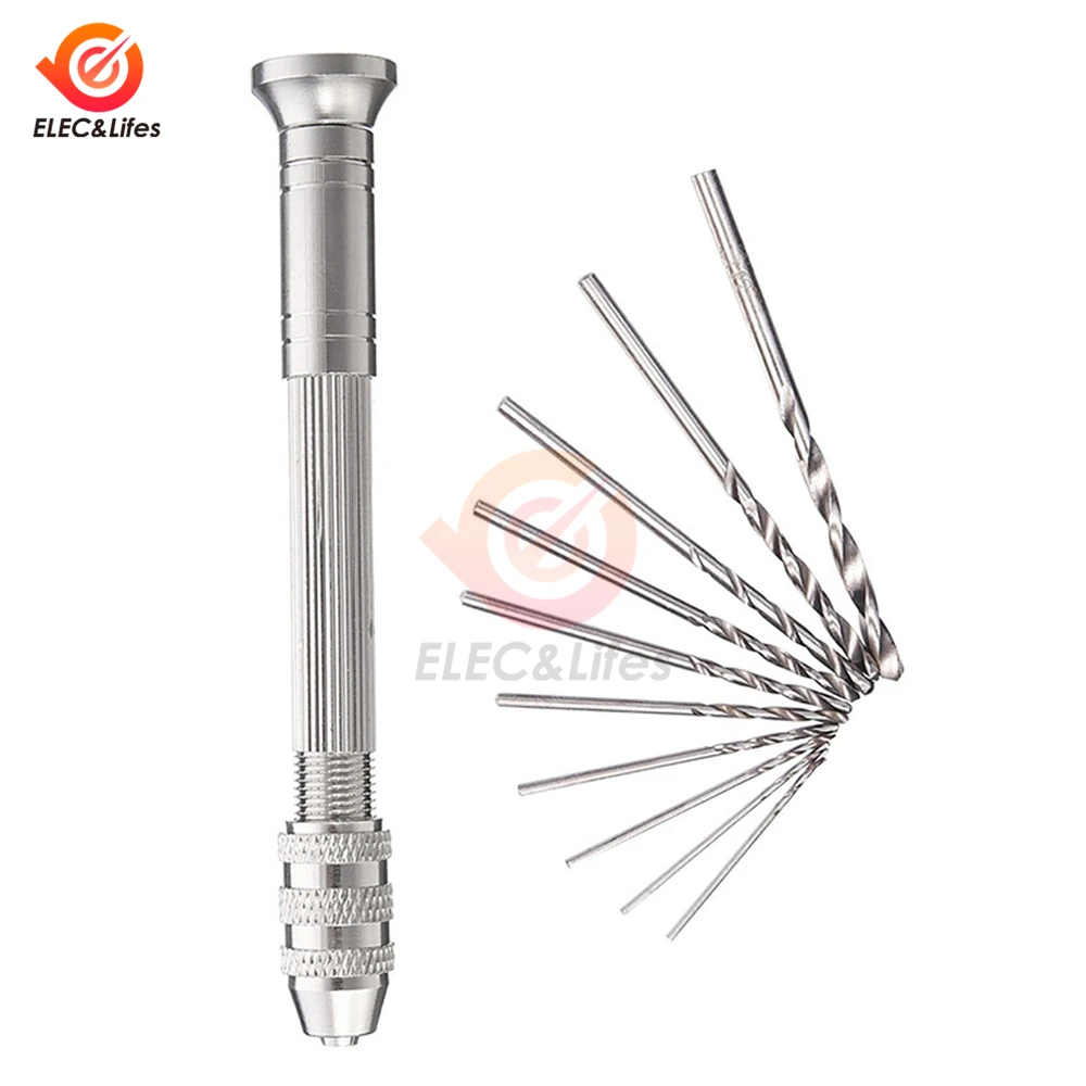 Mini Micro perceuse à main en aluminium, calcul de foret hélicoïdal HSS, propositions de travail, outils à distance, 1.0-3.0mm, 0.5-2.0mm, 51 pièces, 11 pièces