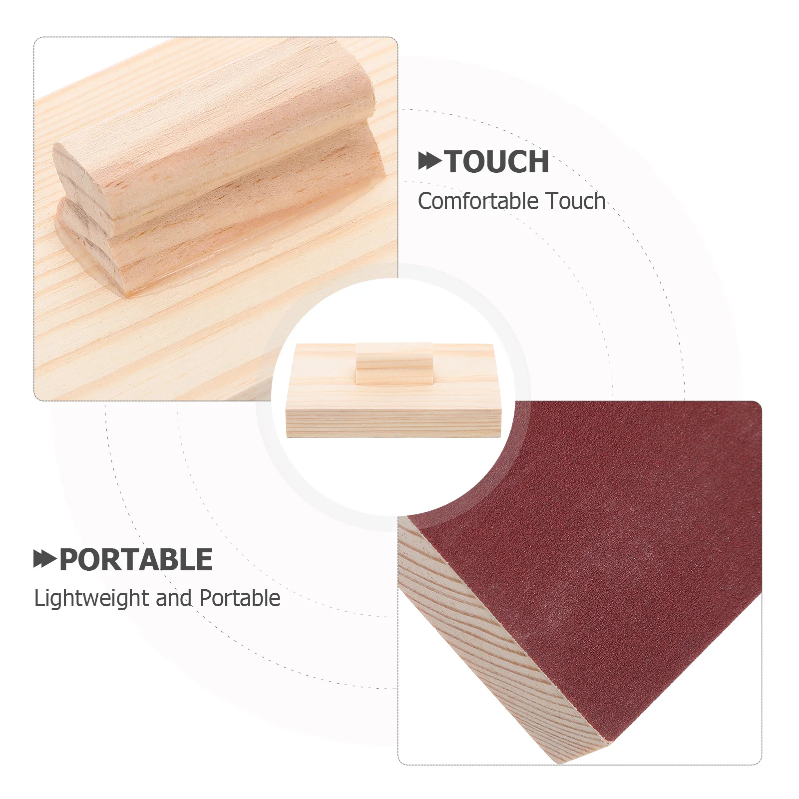 لوح كلابر من ورق الصنفرة الخشبي، صانع الضوضاء الطبيعية للترفيه التعليمي، آلة موسيقية متينة، متعة الفصول الدراسية #5