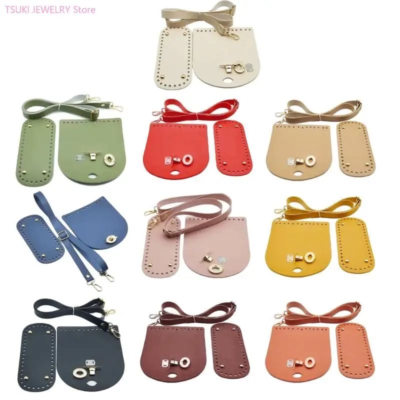 

62KE Товары для изготовления сумок Вязаный крючком из искусственной кожи Регулируемый ремешок для проектов DIY