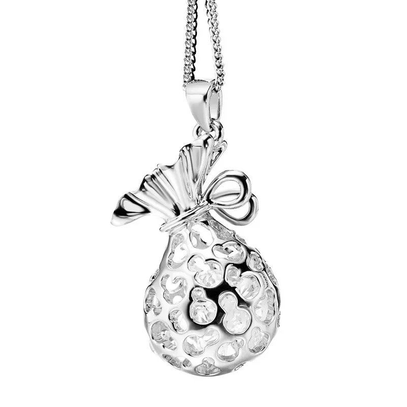 

Модные ожерелья для одежды, ретро-ожерелья, счастливые сумки для денег, длинные ожерелья, женские хрустальные цепочки для свитеров