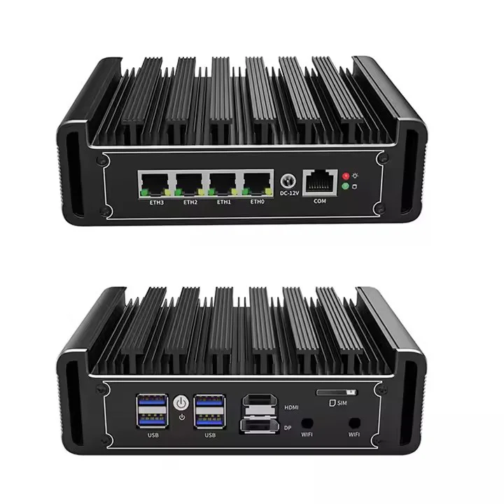 عالية الجودة لينة راوتر كمبيوتر مكتبي صغير الأساسية I7-1165G7 4 * LAN عرض DDR4 صندوق الكمبيوتر للاستخدام الصناعي الولايات المتحدة/الاتحاد الأوروبي/الاتحاد الأفريقي/CN #1