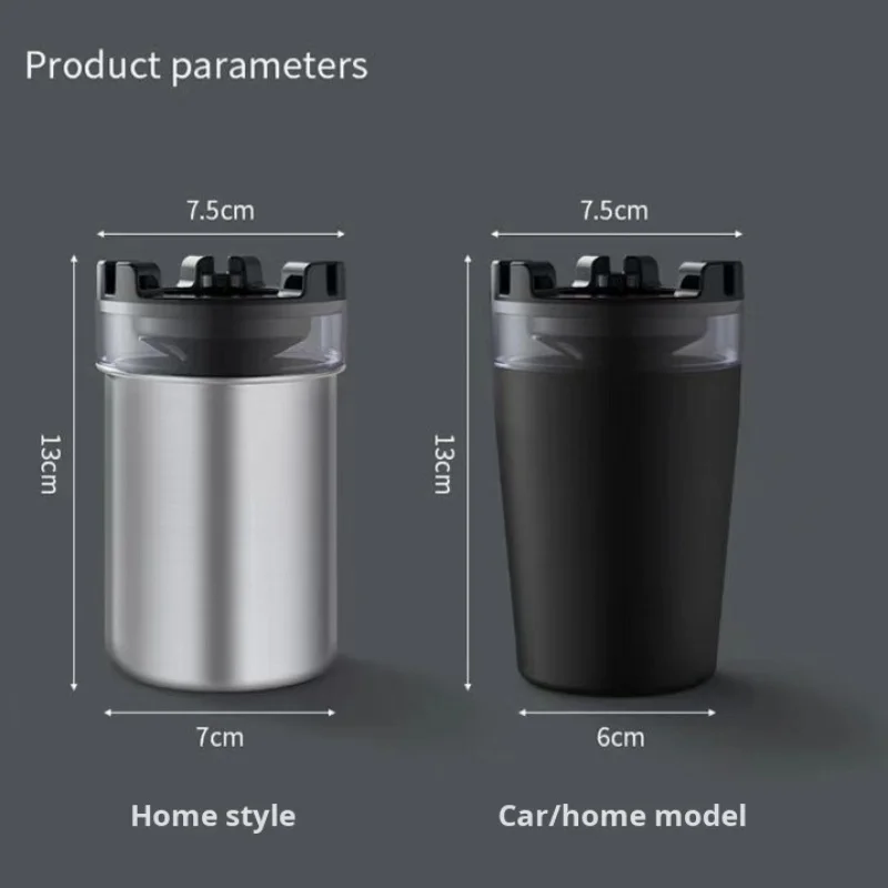 Ashtray Cigar with Water Tank Easy Cleaning Black Plastic Car Ashtray with Lid Large Capacity Cigarette Case Smoking Accessories