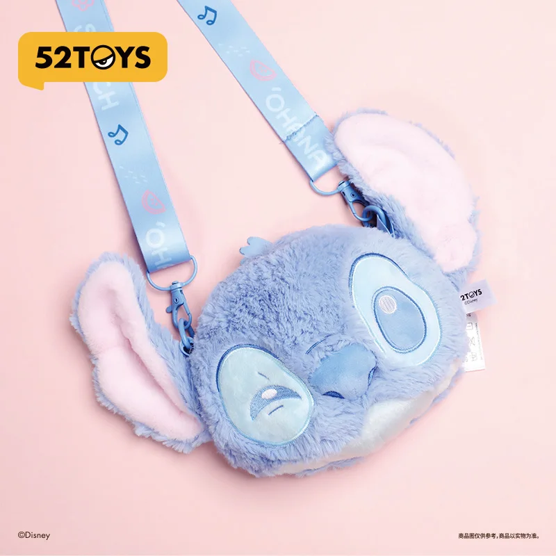 Disney Stitch 52toys Genuine Crossbody Plush Itabag Doll Bag Cute Gacha Merch Versatile Backpack Peripheral Plush Phone Rope
