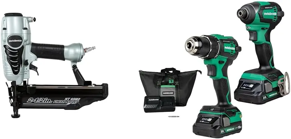 

Bundle of Finish Nailer | NT65M2S + 18V MultiVolt™ Cordless Brushless Driver Drill & Impact Driver Combo Kit | KC18DEXQB