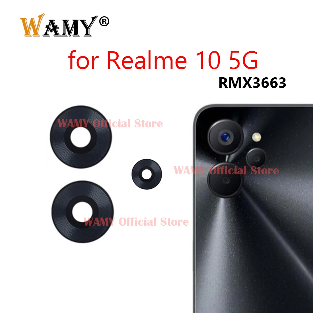 1 Set New Rear Back Camera Glass Lens Replacement for Realme 10 4G 5G With Adhesive Sticker RMX3630 RMX3663