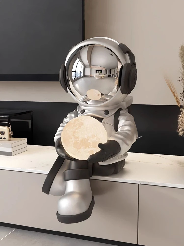 Home Decor Astronaut Statues Desktop Sitting Ornaments Nordic Style Living Room Large Sculpture Art Ornaments Housewarming Gifts