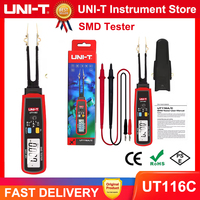 UNI-T UT116C Digital SMD Tester 36V 6000 Counts Battery Measurement Rotable Tweezer LED Diode Resistor Capacitor Multi Tester
