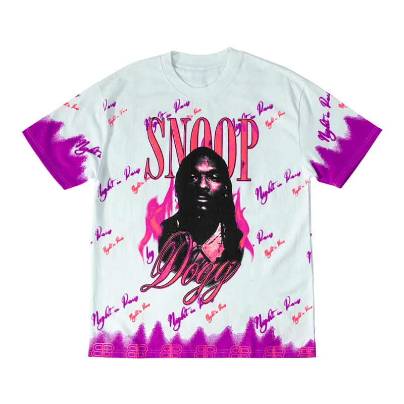 Amerikanischer Hip-Hop-Indie-Rapper, 3D-Druck, lockeres High-Street-Kurzarm-Mode-Freizeit-T-Shirt für Herren und Damen, trendig.