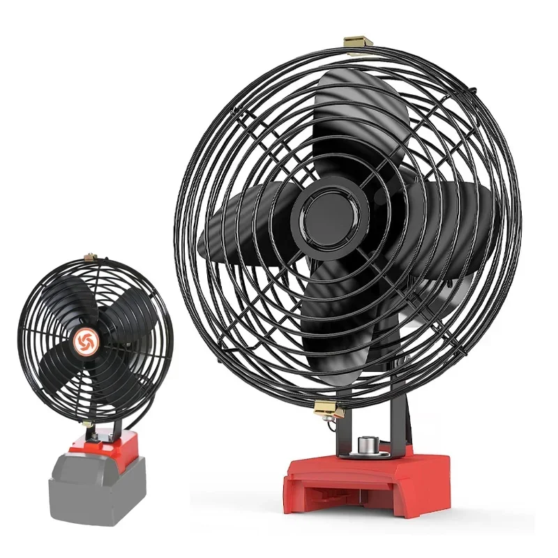 Imagem -02 - Velocidade Ventilador Usado para Milwa 18v Lítio Ion Bateria Portátil Ventilador Local de Trabalho sem Fio para Trabalhos Indoor e Outdoor 2