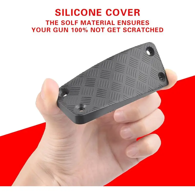 Black36Pound-Bearing Magnetic Gun Holster with Rubber Coating, Suitable for Handguns, Shotguns, Rifles, and Revolvers. Universal