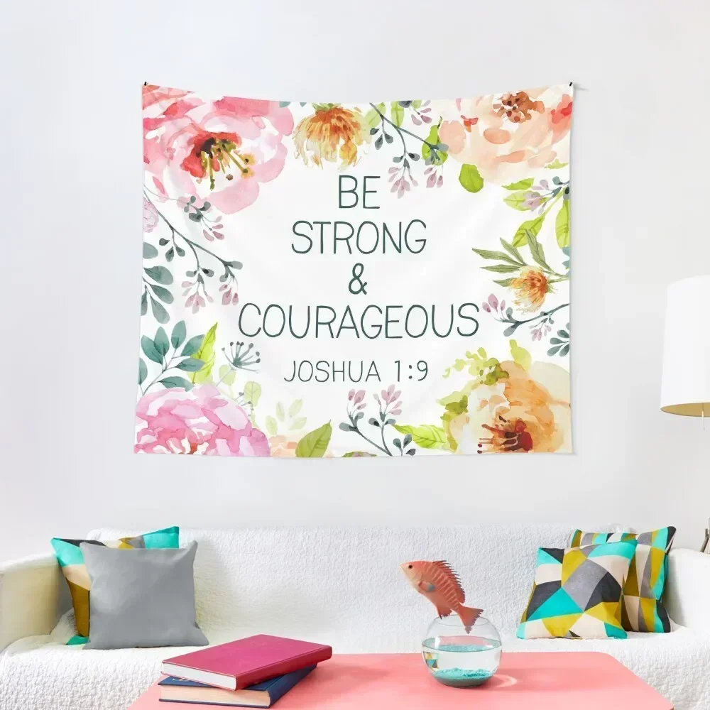 Be strong & courageous Tapestry Decoration For Home Bedrooms Decorations Tapestry