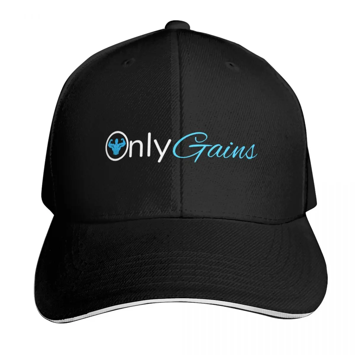 Only Gains Gym Workout Parody Baseball Cap Outdoor Golf Running Hiking Summer Beach Travel Streetwear Hip Hop Trendy