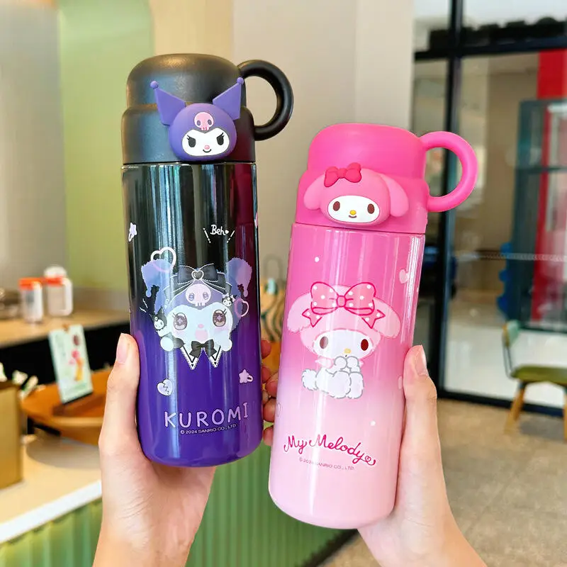 

Cute Cartoon Hello Kittys Cinnamoroll Maintain Temperature Cup Child Good-Looking Cup Portable Large Capacity Fashion Gift