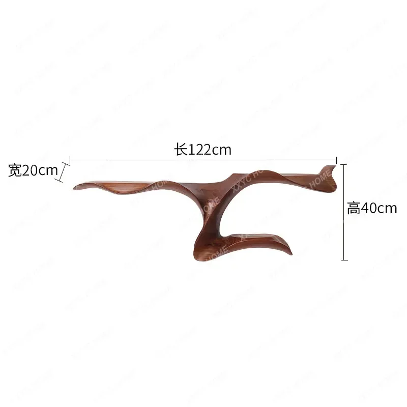 

Modern simple entrance table special-shaped decorative frame Solid wood strip case Extremely narrow entrance table rack