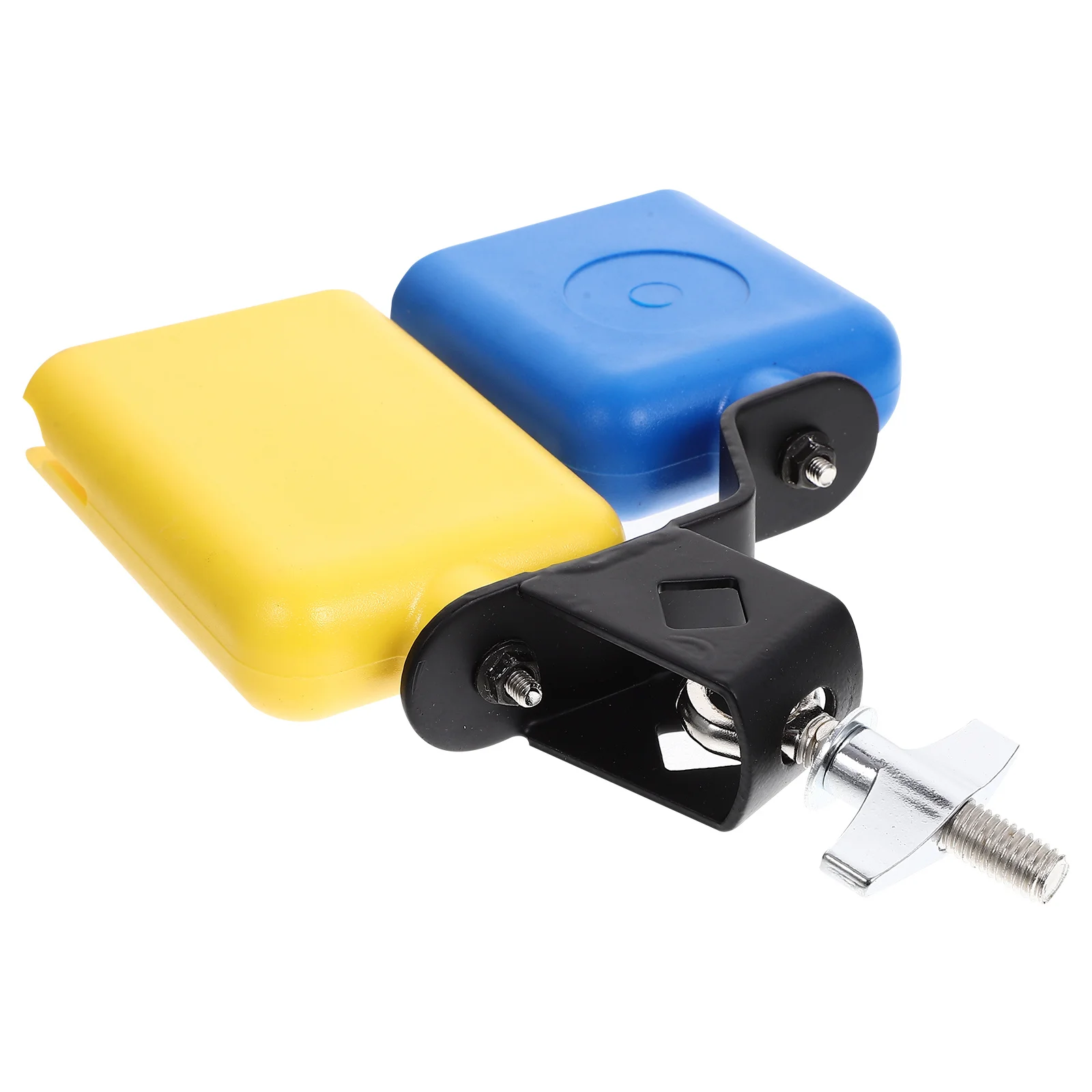 

Dual Cowbell Percussion Instrument Metal Abs Professional Cow Bell For Drum Set Clear Sound Handheld Music Football