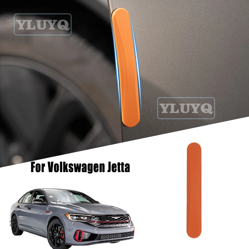 

Для Volkswagen Jetta дверные полоски для предотвращения столкновений, скрытые силиконовые защитные полосы, автомобильные аксессуары