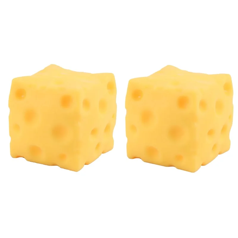 Squishy Vierkant Kaas Knijpspeelgoed Langzaam Rebound Push Stress Zintuiglijk Speelgoed Zachte Boter Kaas Fidget Speelgoed Kerstcadeau