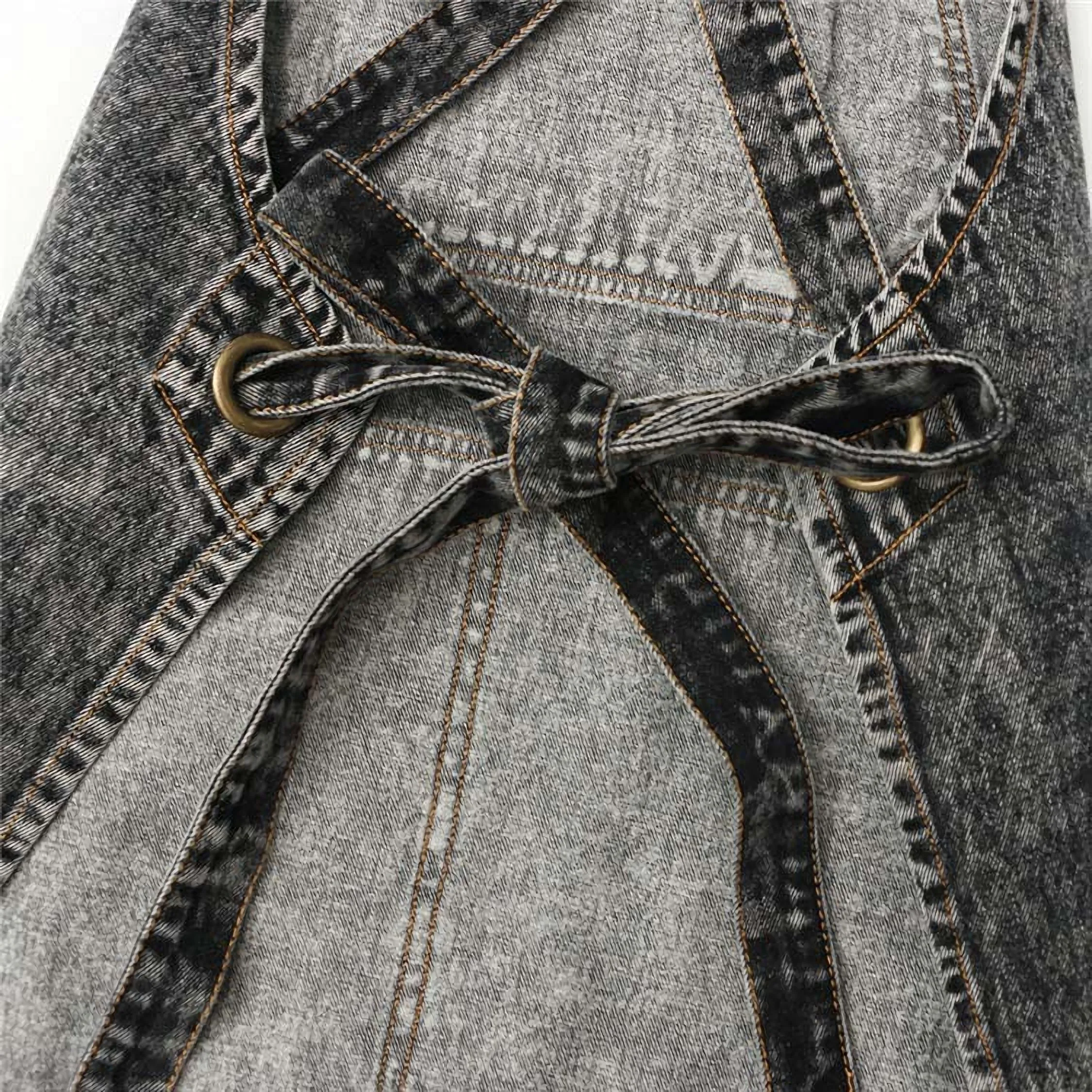 New Adults Apron Adjustable Housekeeping Denim Apron hair cutting kitchen coffee milk tea shop work clothes