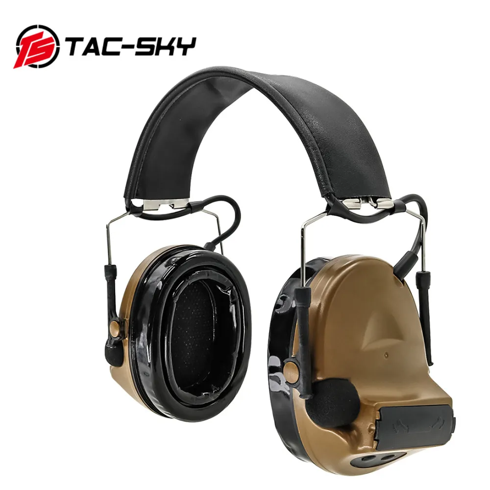 TAC-SKY DulCOMTA II IPSC pas de micro cache-oreilles en silicone électronique antibruit protection auditive casque de tir C2