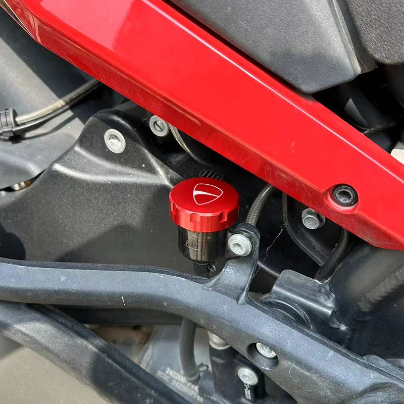 For Ducati Monster 821 796 795 696 695 Scrambler 400 800 1100 Accessories Front Brake Clutch Rear Brake Fluid Reservoir Cover