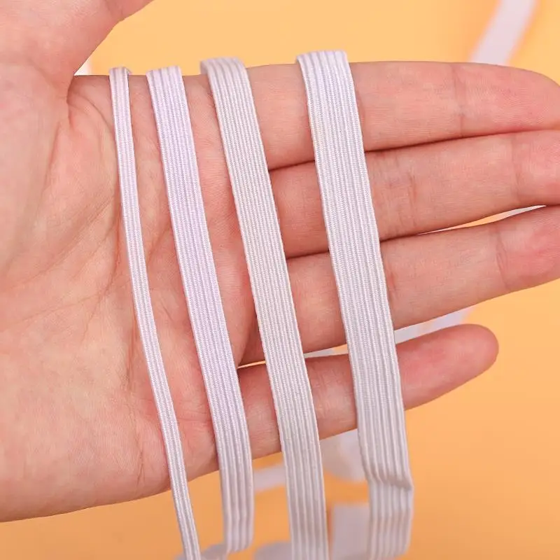 

High Elastici Thiened Elastic Band for Pants Stretchable Wide Flat Rubber Band Home Sewing DIY Accories Resilient Band
