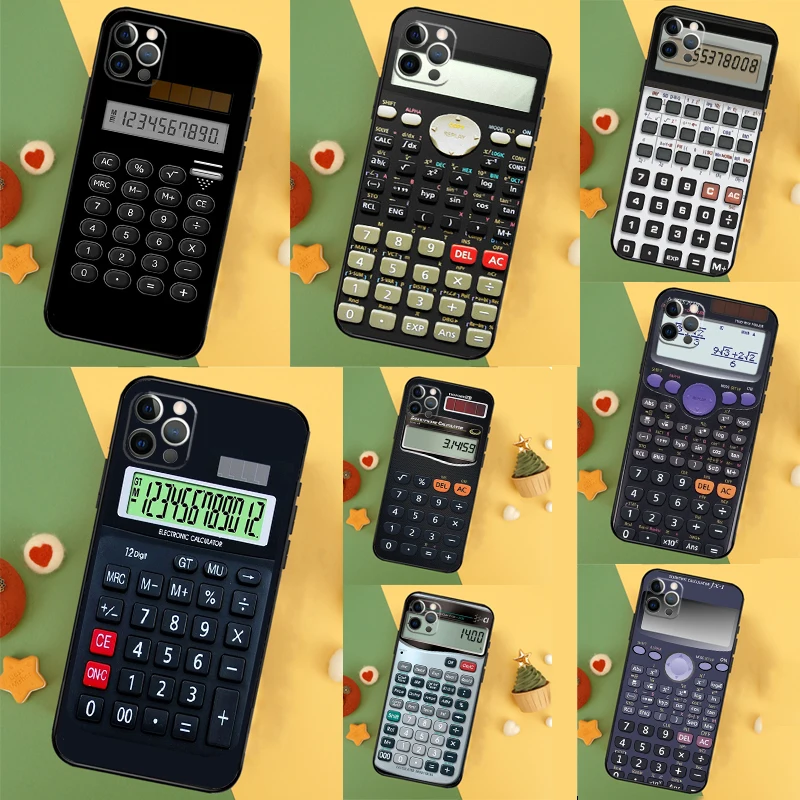 מקרה מחשבון רטרו עבור iPhone 13 12 מיני 11 14 16 15 פרו מקסימום 7 8 פלוס x xr xs מקס בחזרה