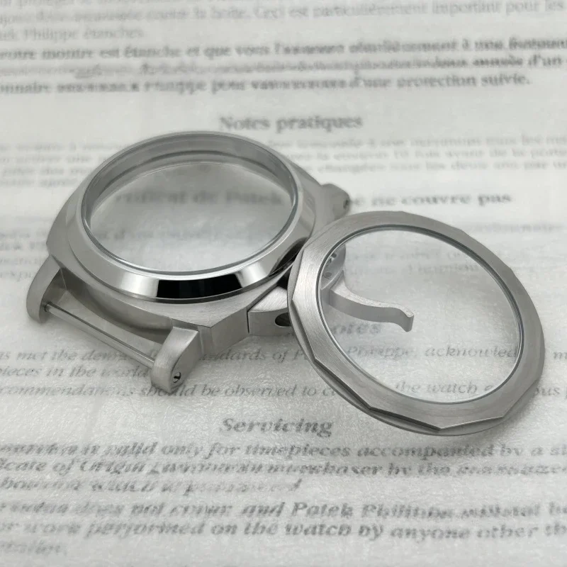 

44mm Polished Sanded Stainless Steel Watch Case Shell Fits for PAM ETA 6497 6498 ST3600 ST3620 Watch Movement with 34.5mm Dial
